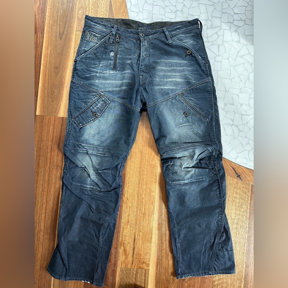 SOLD - G-Star Raw 5620 3D Denim Jeans Mens Distressed Blue 38 Y2K